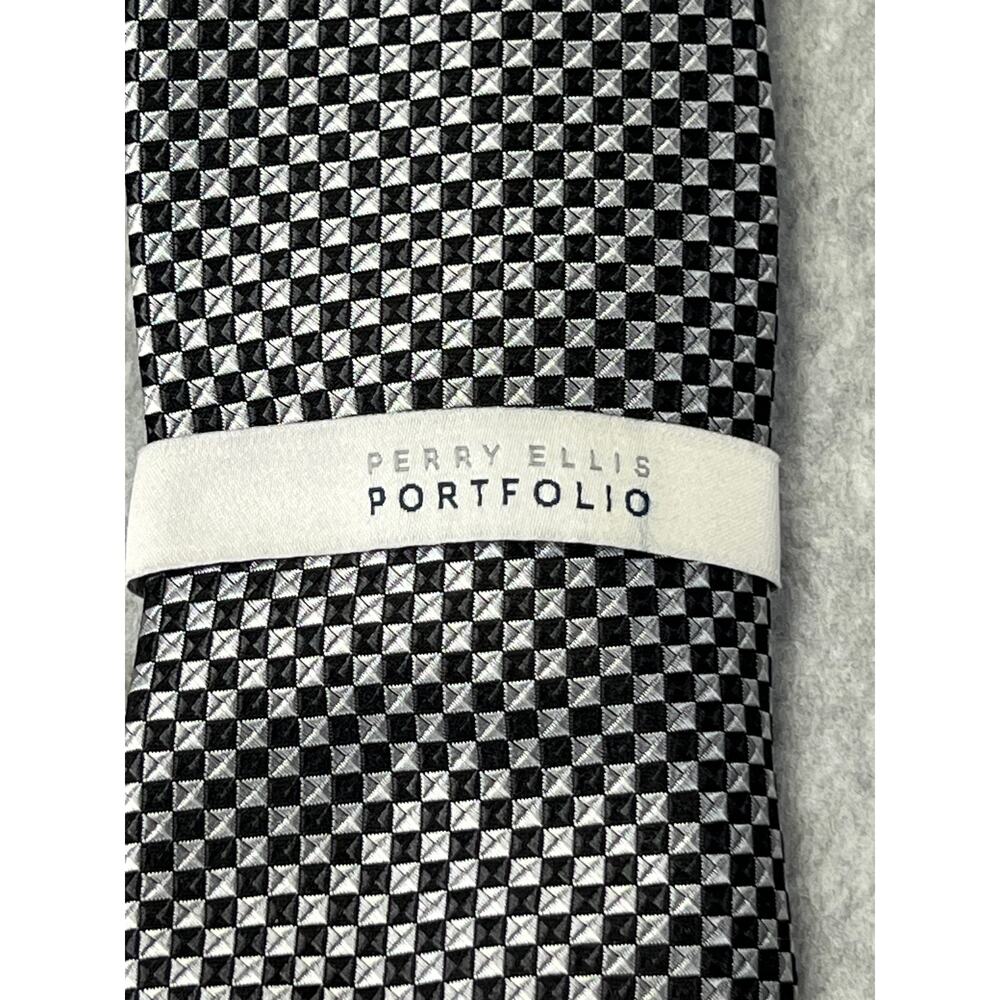 NEW Perry Ellis Portfolio Stover Mini Black Tie NWT